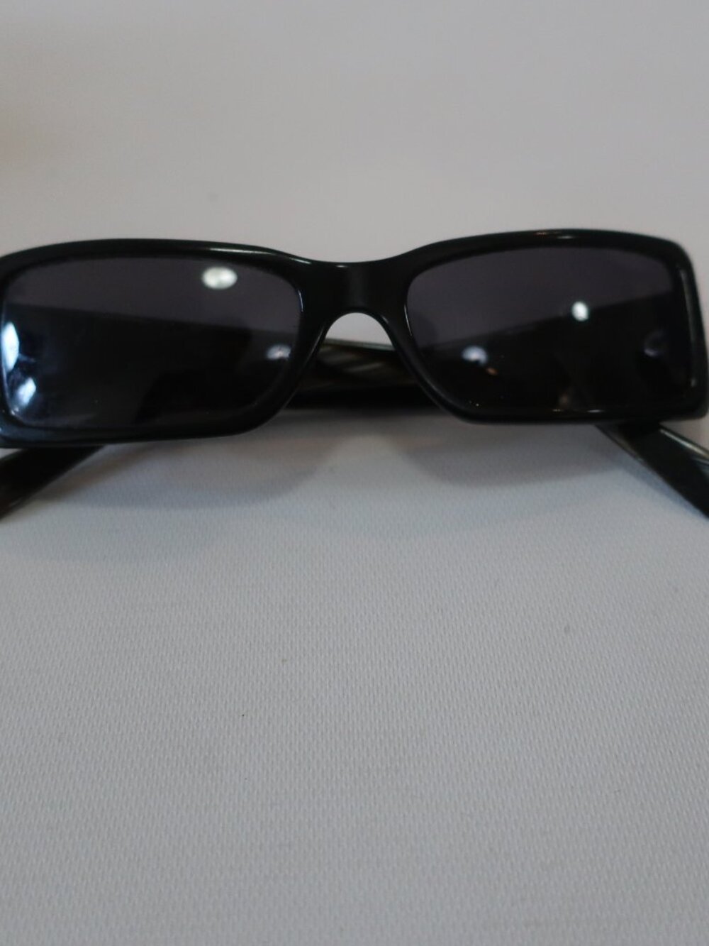 Womens Chanel 5078 Black and Marbled Brown Plastic Rectangular Sunglasses - Picture 2 of 10